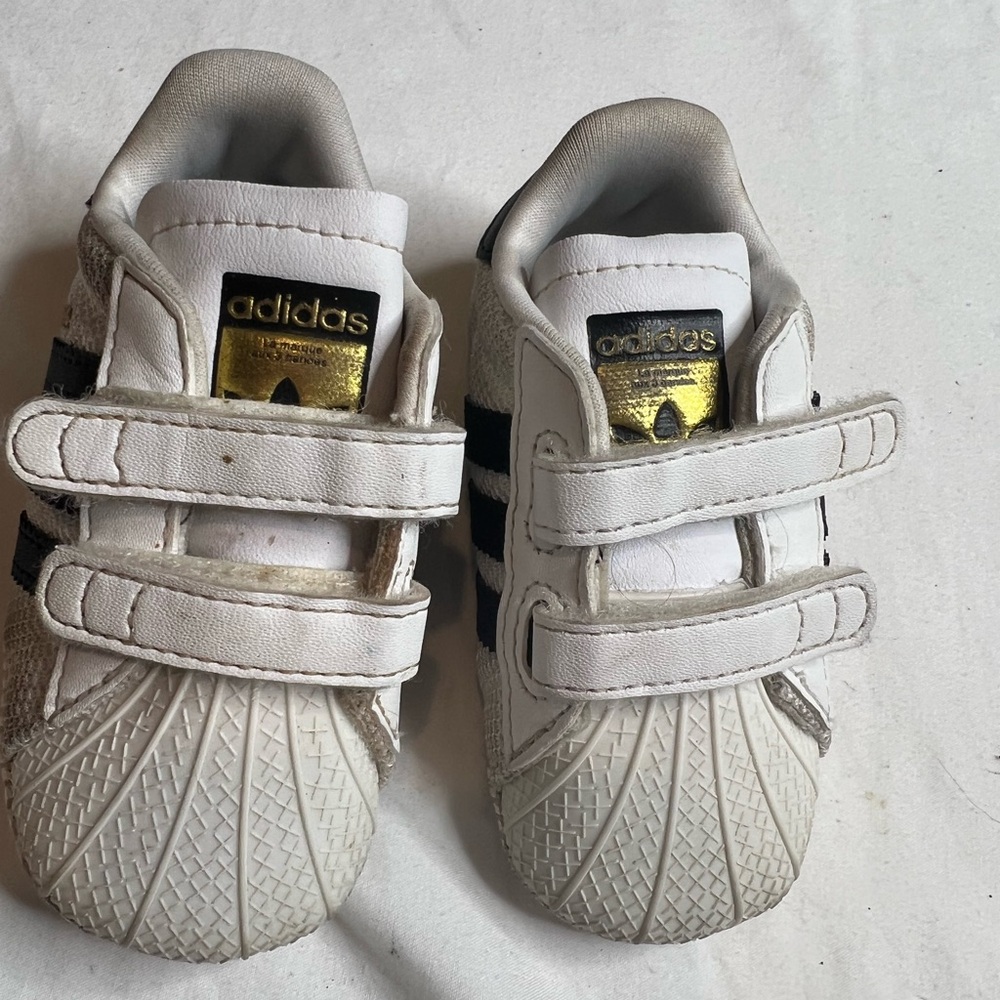 ADIDAS ORIGINALS Superstar CRIB White Black S79916 Infants shoes sz 2k